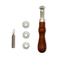 Lederwerkzeug Rillen Fasen Näh Rad Abstandshalter Set – 5
