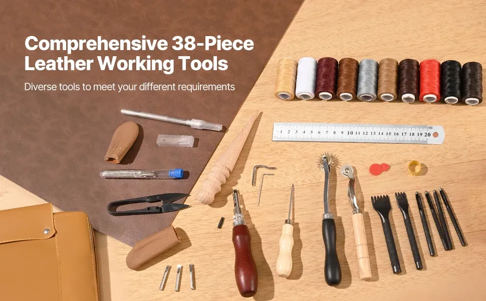 Lederwerkzeug Set 38 bis 92 Teile