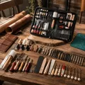 Lederwerkzeug Set 59 Teile Canvas Tasche – 4