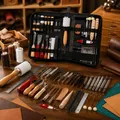 Lederwerkzeug Set 59 Teile Canvas Tasche – 5