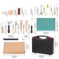 Lederwerkzeug Set Hand Nähen Stanzen Schnitzen – 5