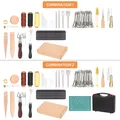 Lederwerkzeug Set Hand Nähen Stanzen Schnitzen – 6