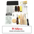 Lederwerkzeug Set Hand Nähen Stanzen Schnitzen – Farbe H set T5