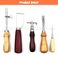 Lederwerkzeug Set Saddle Groover Stitching Schlag – 4