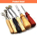 Lederwerkzeug Set Saddle Groover Stitching Schlag – 6