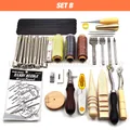 Lederwerkzeug Set Saddle Groover Stitching Schlag – Farbe SET B
