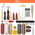 Lederwerkzeug Set Saddle Groover Stitching Schlag – Farbe SET J