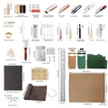 Lederwerkzeugset 74 Teile für Anfänger und Profis – Color 74Pcs Set