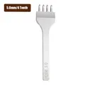 Locher Abstand 3 bis 6 mm mit 1 bis 6 Zinken – Farbe 5mm-4Tooth