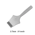 Locher Eckmeißel 2,7 bis 3,85 mm für Lederhandwerk – Farbe 2.7mm 10 tooth