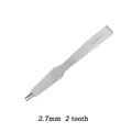 Locher Eckmeißel 2,7 bis 3,85 mm für Lederhandwerk – Farbe 2.7mm 2 tooth