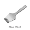 Locher Eckmeißel 2,7 bis 3,85 mm für Lederhandwerk – Farbe 3.0mm 10 tooth