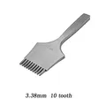 Locher Eckmeißel 2,7 bis 3,85 mm für Lederhandwerk – Farbe 3.38mm 10 tooth
