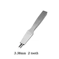 Locher Eckmeißel 2,7 bis 3,85 mm für Lederhandwerk – Farbe 3.38mm 2 tooth