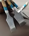 Locher Leder französischer Stil 2,7 bis 3 mm Damaststahl – 1