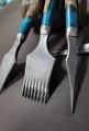 Locher Leder französischer Stil 2,7 bis 3 mm Damaststahl – 2
