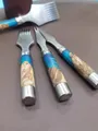 Locher Leder französischer Stil 2,7 bis 3 mm Damaststahl – 4