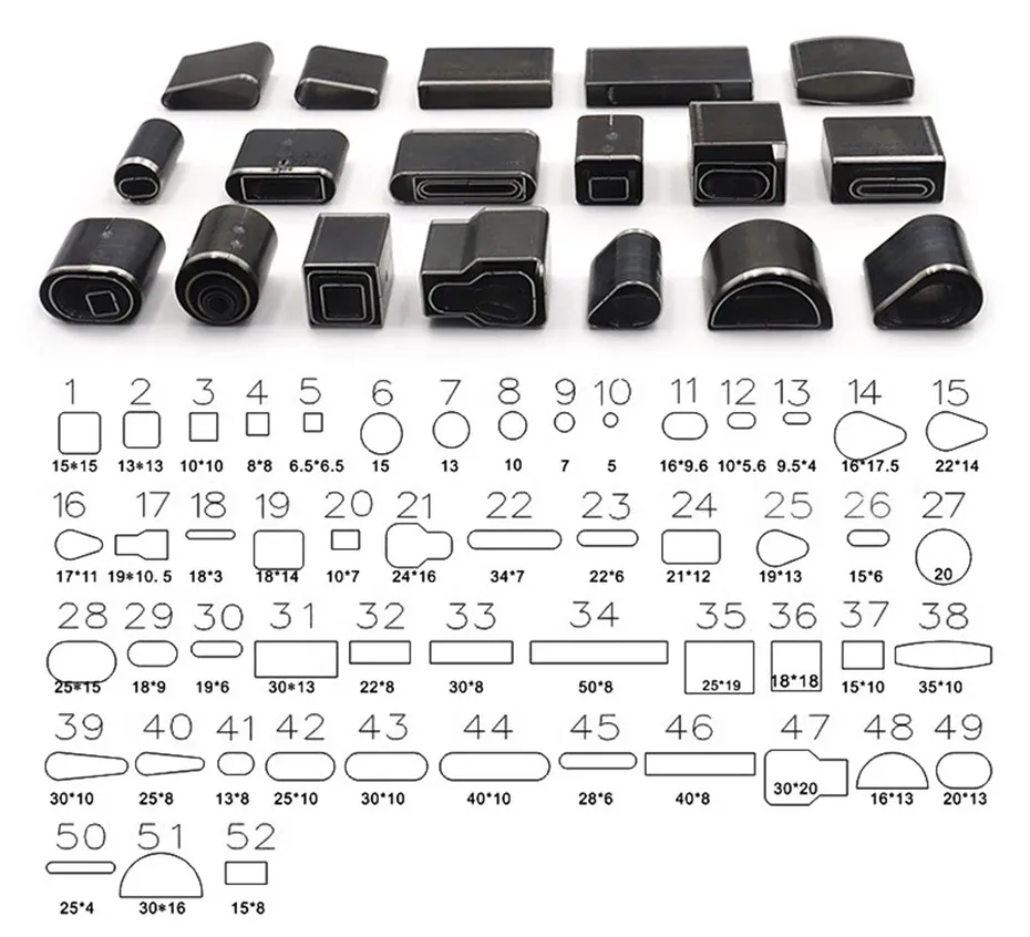 Locher Set geformt 24 bis 52 Teile für Lederhandwerk