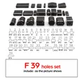 Locher Set geformt 24 bis 52 Teile für Lederhandwerk – Farbe F 39 holes set