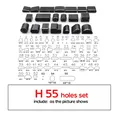 Locher Set geformt 24 bis 52 Teile für Lederhandwerk – Farbe H 55 holes set