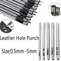 Locher Set rund 0,5 bis 5 mm für Ledergürtel – 1