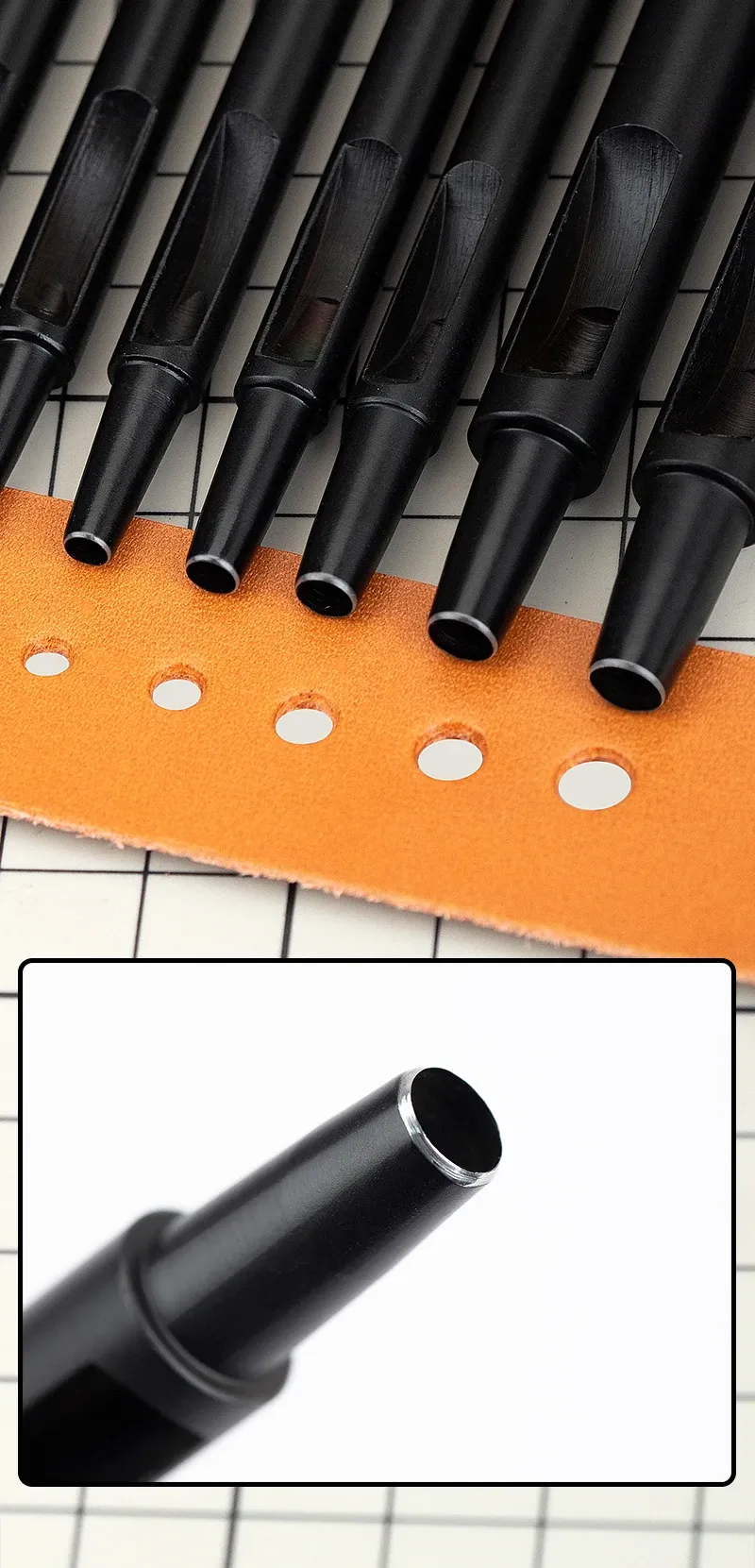 Locher Titan rund 1 bis 5 mm für Lederhandwerk
