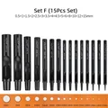 Locher Titan rund 1 bis 5 mm für Lederhandwerk – Farbe Set F (15Pcs)