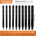 Lochstanzer-Set Leder rund für Gürtel und Armbänder – Color Set C-10pcs