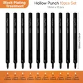 Lochstanzer-Set Leder rund für Gürtel und Armbänder – Color Set E-1.5mm 10pcs