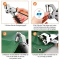 Lochzange mit 500 Ösen 10 mm für Planen und Leder – 7