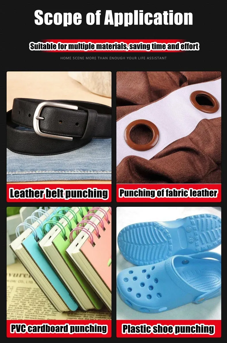 Lochzange rund und oval für Ledergürtel und Armbänder