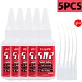 LOOLIFL 502 Superkleber 20 g stark haftend für Leder und Holz – Farbe 502-B-20G-5PCS