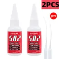 LOOLIFL 502 Superkleber 20 g stark haftend für Leder und Holz – Farbe 502-B-20G-2PCS