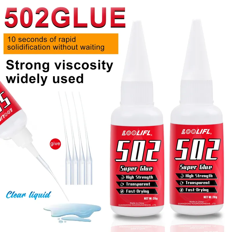 LOOLIFL 502 Superkleber 20 g stark haftend für Leder und Holz
