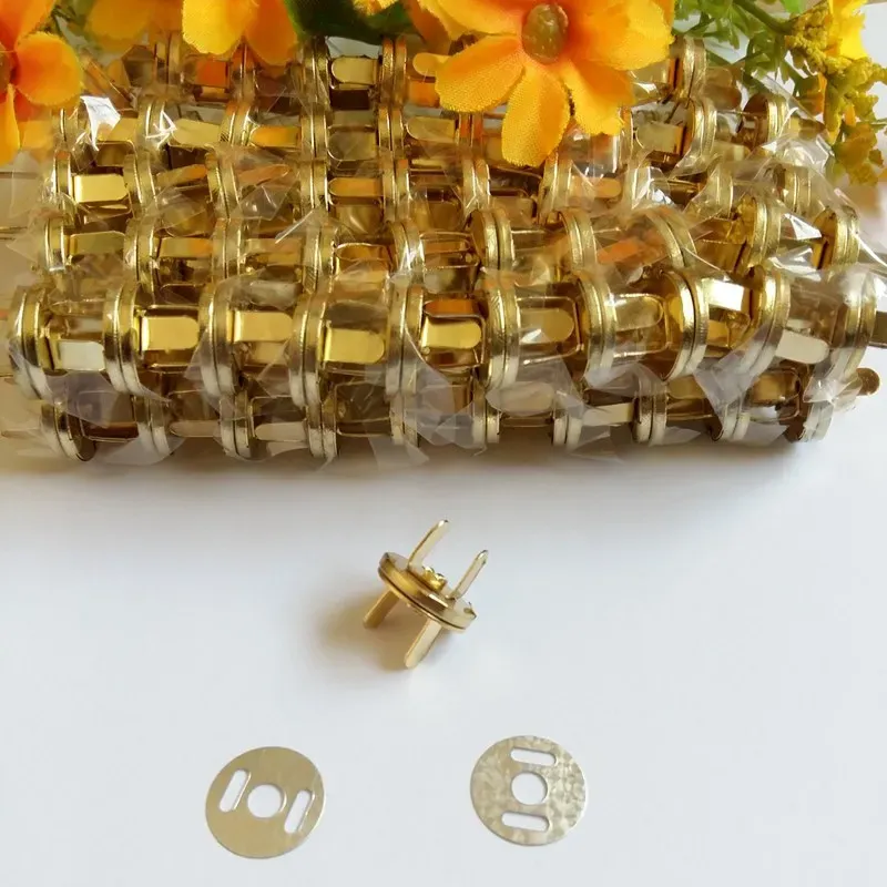 Magnetische Metallknöpfe 14 mm für Handtaschen Nähen Leder Mantelknöpfe
