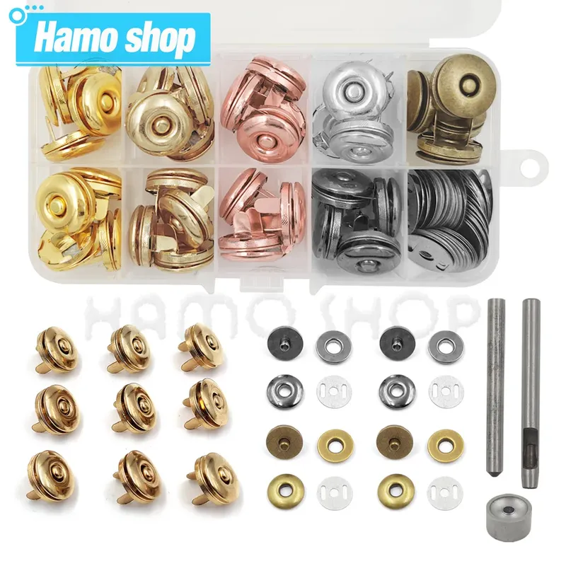 Magnetische Snap Knöpfe 17 mm für Geldbörse Tasche Notebook Lederhandwerk
