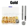 Magnetische Snap Knöpfe 17 mm für Geldbörse Tasche Notebook Lederhandwerk – Farbe Gold