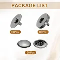 Magnetverschlüsse Rund 14 bis 18 mm für Leder Druckknöpfe Taschen – 3