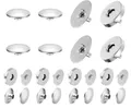 Magnetverschlüsse Rund 14 bis 18 mm für Leder Druckknöpfe Taschen – Farbe 14mm Silver