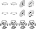 Magnetverschlüsse Rund 14 bis 18 mm für Leder Druckknöpfe Taschen – Farbe 18mm Silver