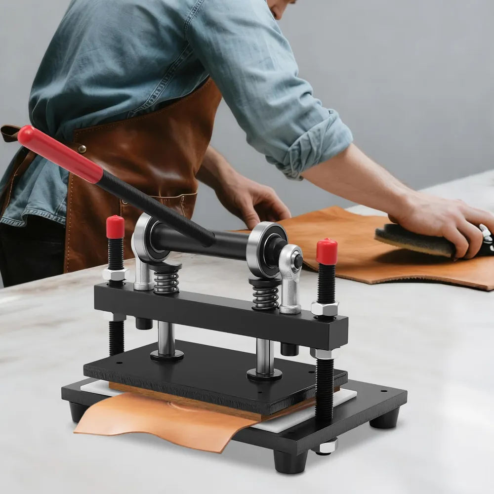 Manuelle Lederschneidemaschine 2000 kg für Leder Stoff Gummi Papier