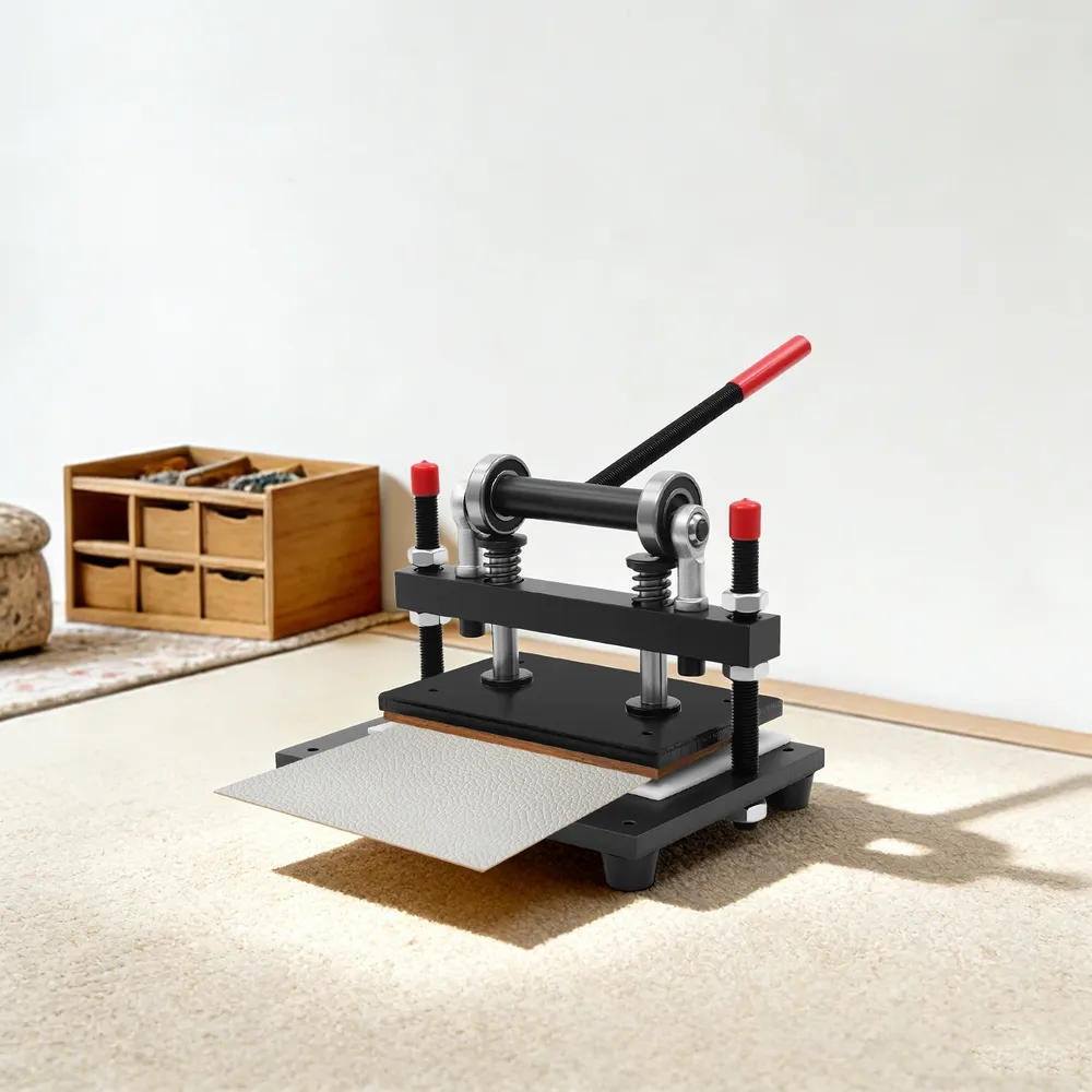 Manuelle Lederschneidemaschine 2000 kg für Leder Stoff Gummi Papier