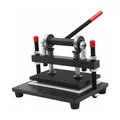 Manuelle Lederschneidemaschine 2000 kg für Leder Stoff Gummi Papier – Farbe schwarz