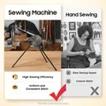 Manuelle Schneider Nähmaschine 360 Grad Rotation Handkurbel Schuhmacher – 7