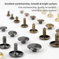 Massiv Messing Leder Nieten Doppelwandig 3 bis 8 mm für Kleidung Taschen – 4