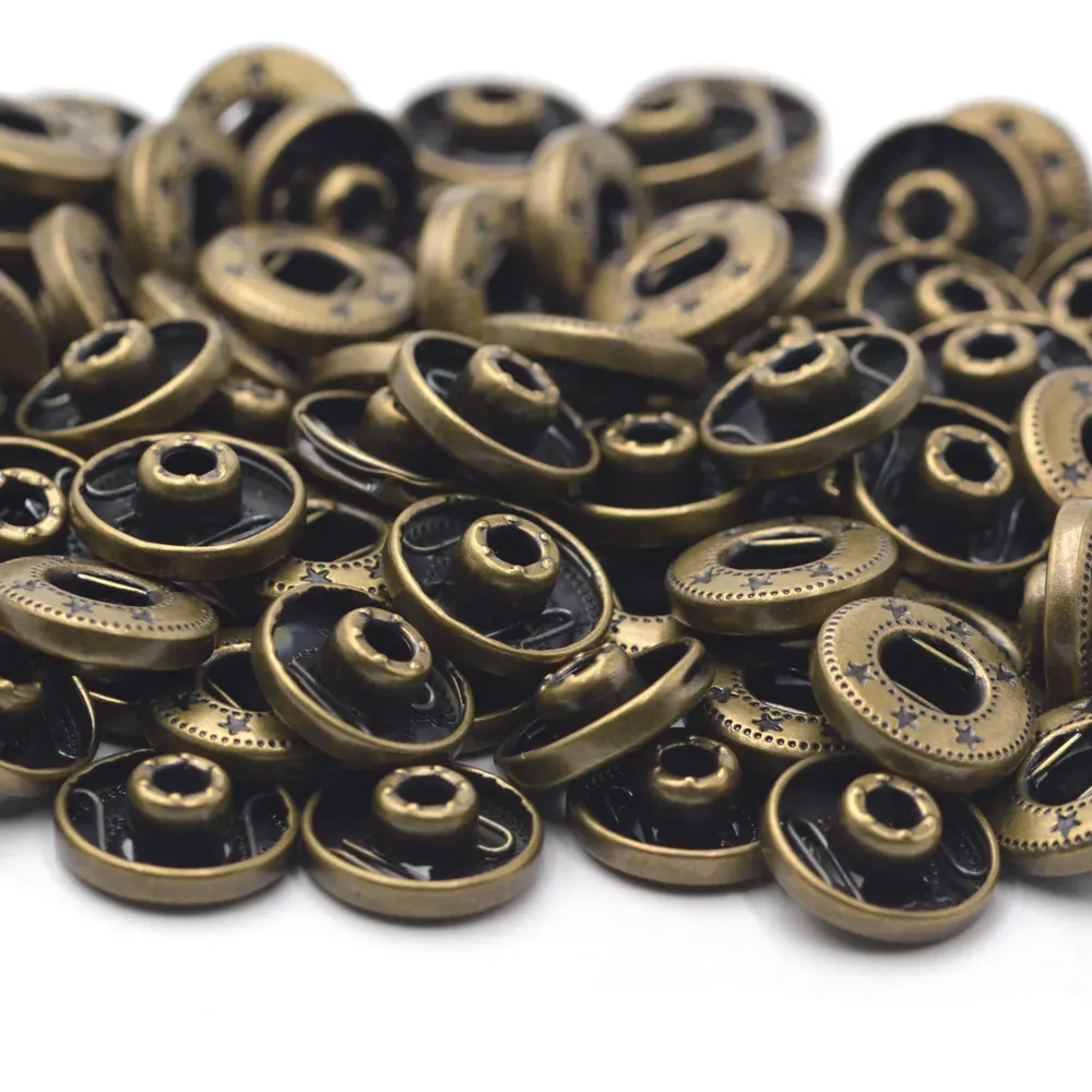 Messing Druckknöpfe 10 bis 15 mm für Nähen Leder Kleidung Taschen