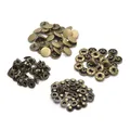 Messing Druckknöpfe 10 bis 15 mm für Nähen Leder Kleidung Taschen – Farbe Bronze color