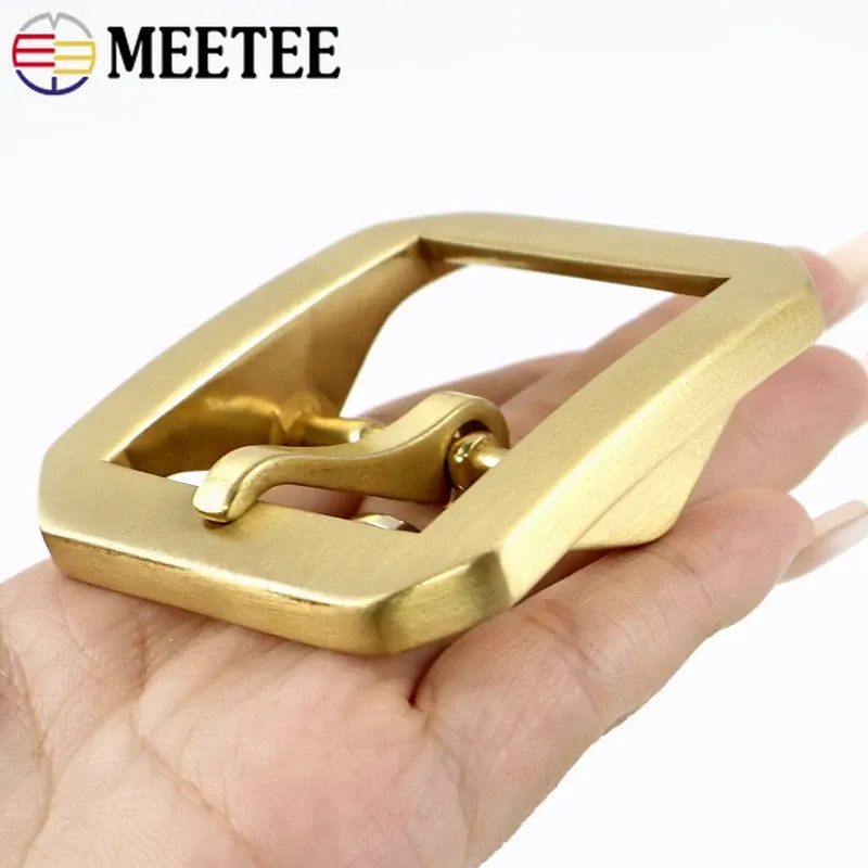 Messing Gürtelschnalle Einzel Doppel Pin Edelstahl Herren