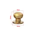 Messing Sam Brown Knöpfe 7x4x8mm bis 12x10x12mm 10 Stück – Color 10 x 9 x 10 mm