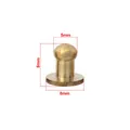 Messing Sam Brown Knöpfe 7x4x8mm bis 12x10x12mm 10 Stück – Color 8 x 5 x 8 mm